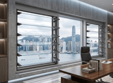 Low-Profile Multi-Bay Louvre & Fixed Window | H805 x W1800