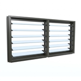 Premium Double Louvre Window | H1785 x W1800