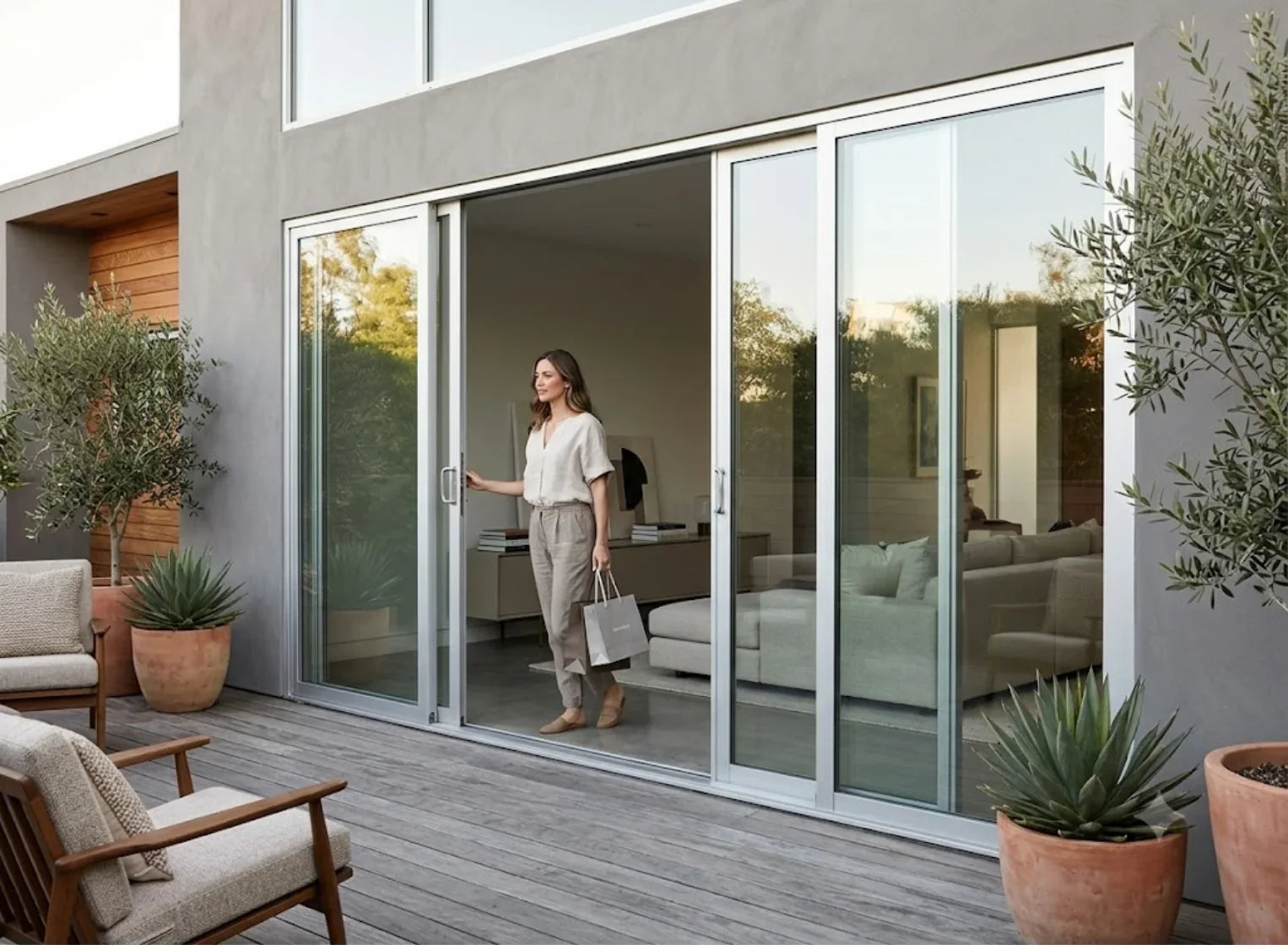 Three-Panel Sliding Door | H2100 x W2700