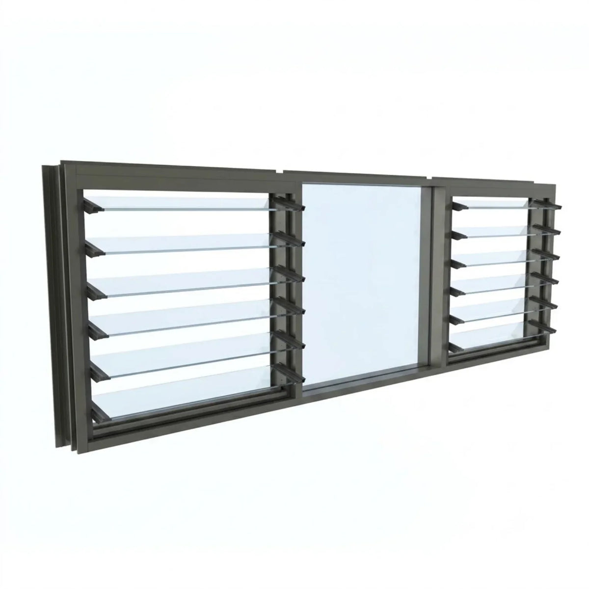 Louvre & Fixed Window | H1225 x W2100