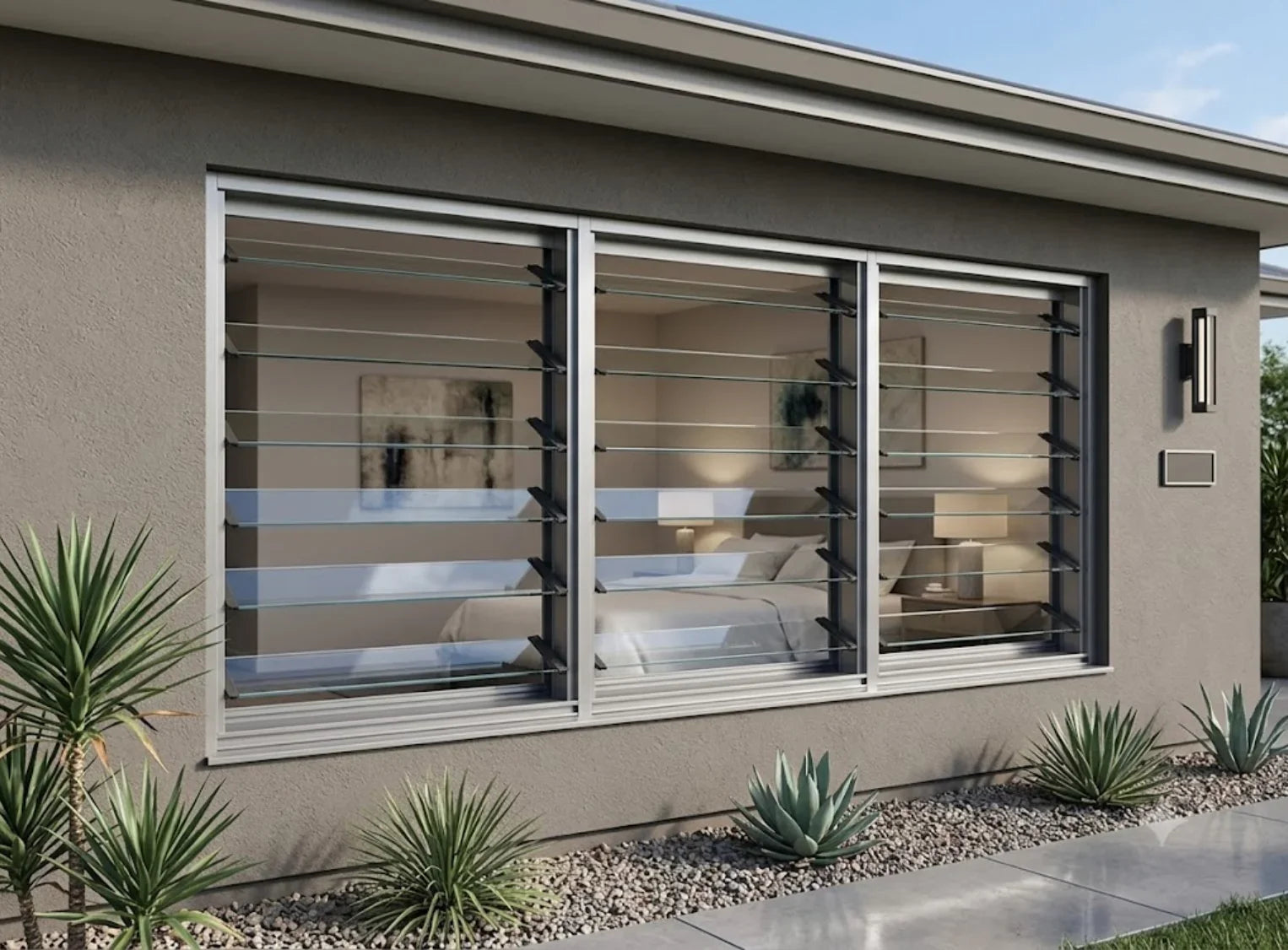 Premium 3-Panel Louvre Window | H1785 x W2400