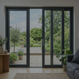 4-Panel Sliding Door with Central Opening | H2400 x W3600