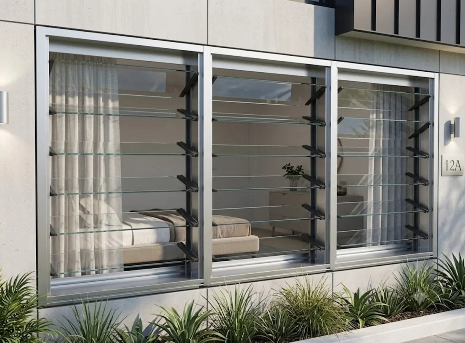 Premium 3-Panel Louvre Window | H1785 x W2700