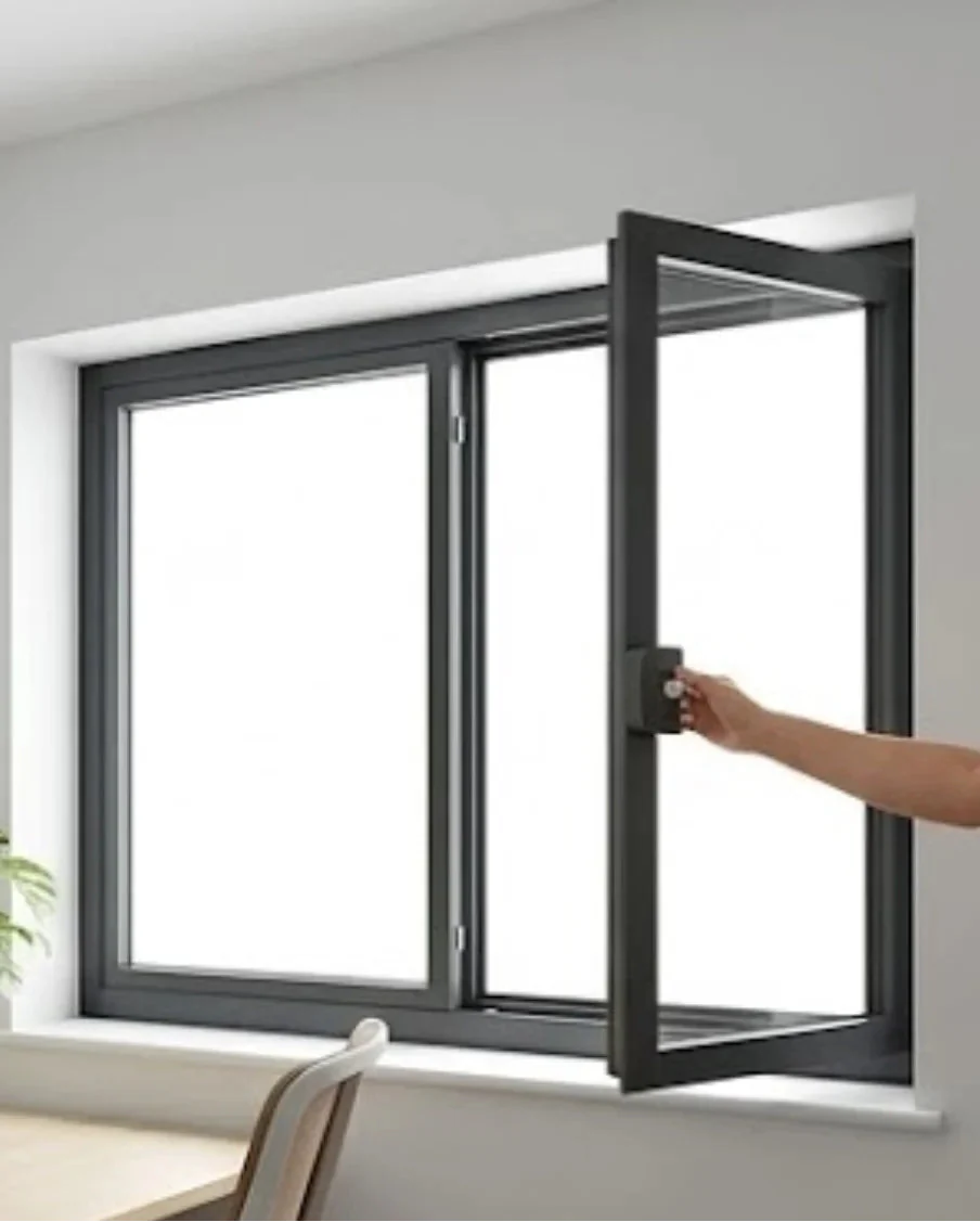 Heavy-Duty 2-Panel Aluminum Sliding Window | H900 x W1800