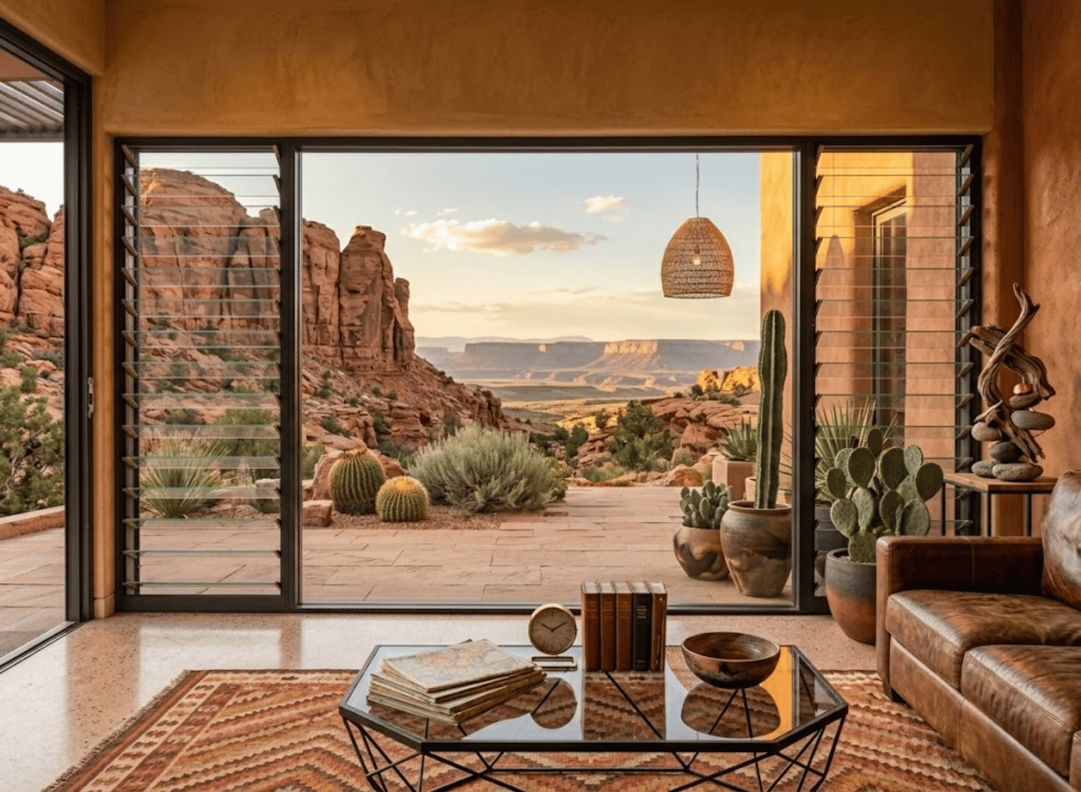 Minimalist Multi-Bay Louvre & Fixed Window | H805 x W1200