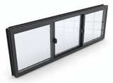 Grand 3-Panel Aluminum Sliding Window | H600 x W2700