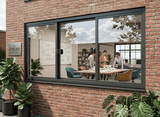 Wide 3-Panel Aluminum Sliding Window | H600 x W1800