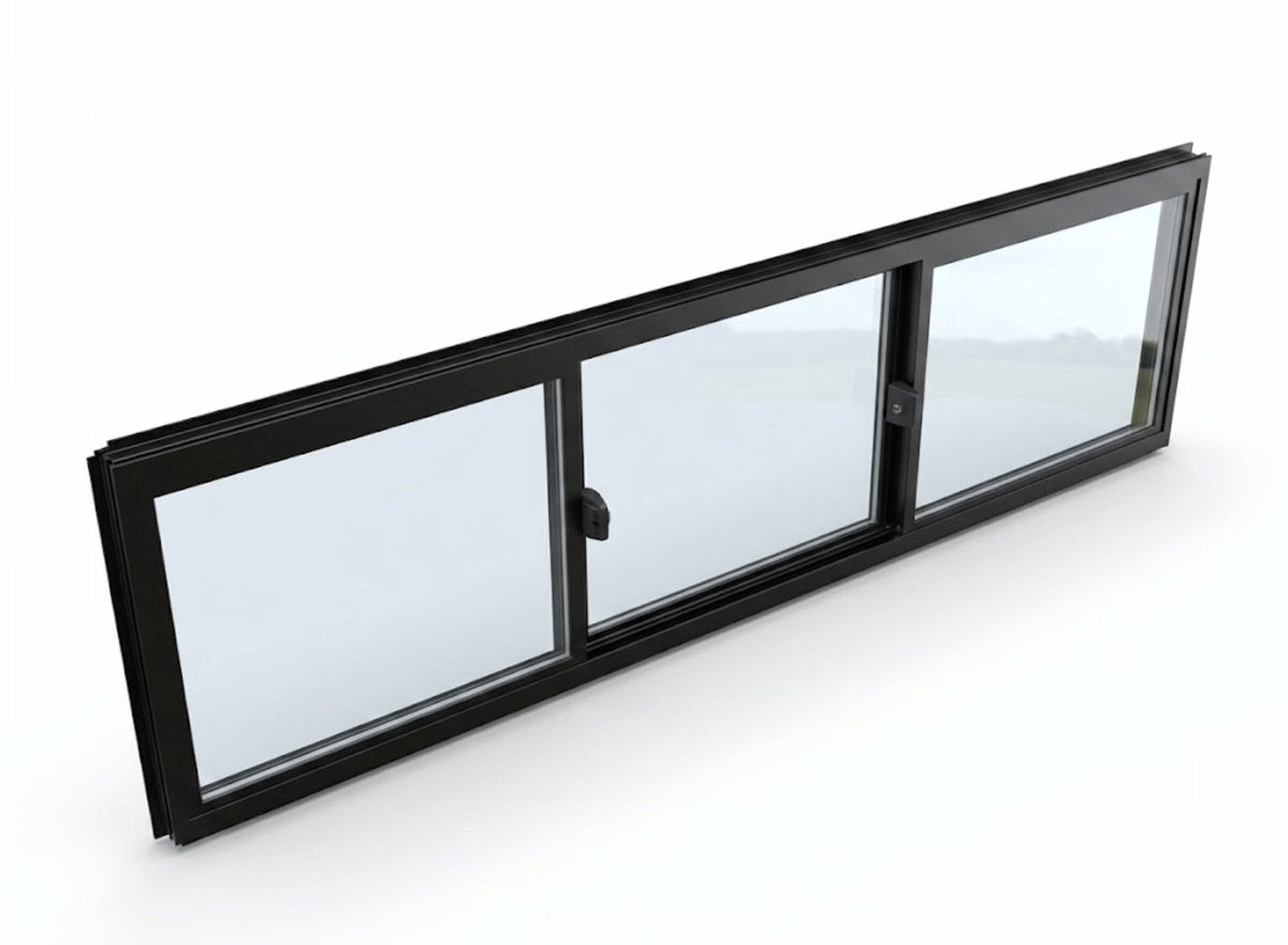 Premium 3-Panel Aluminum Sliding Window | H1200 x W1800