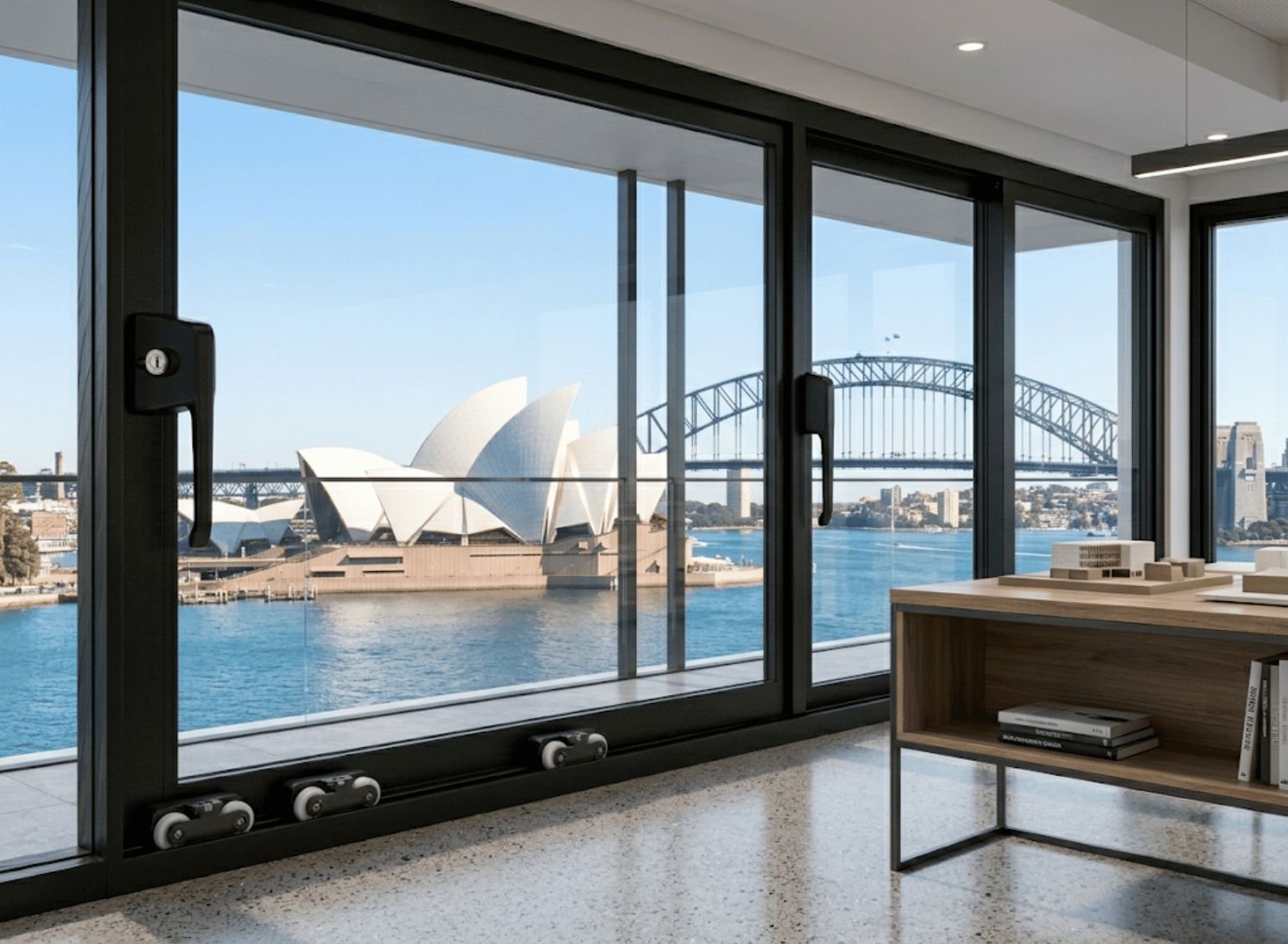 Premium 3-Panel Aluminum Sliding Window | H1200 x W1800
