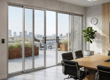 4-Panel Sliding Door with Central Opening | H2400 x W3000