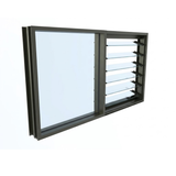 Fixed Louvre Combo H1225 x W1800
