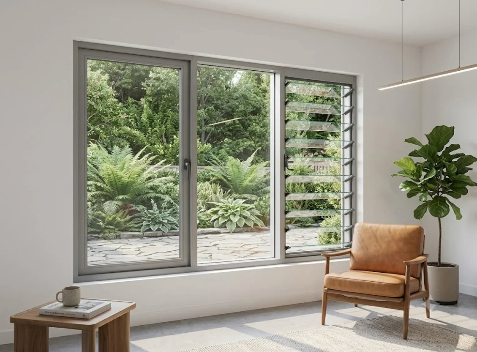 Premium Aluminum Awning & Fixed Window | H600 x W1200